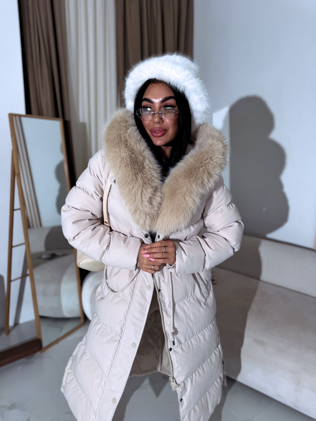 Pikk jope "WINTER WEAR FC83" - HELEBEEŽ