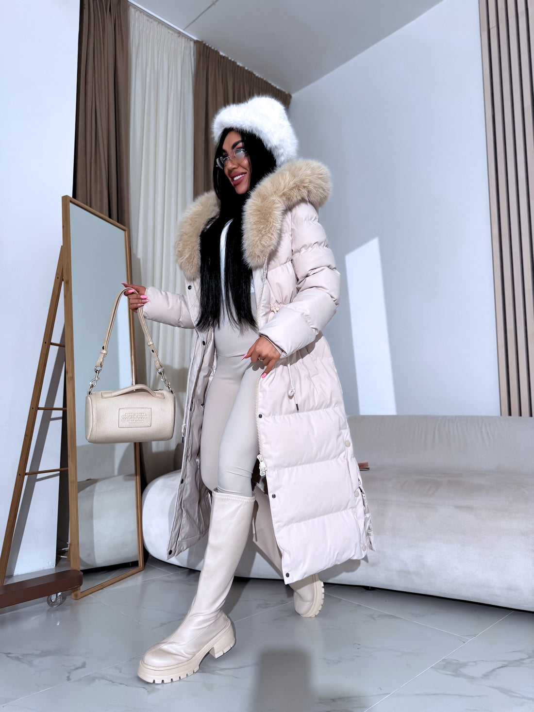 Pikk jope "WINTER WEAR FC83" - HELEBEEŽ