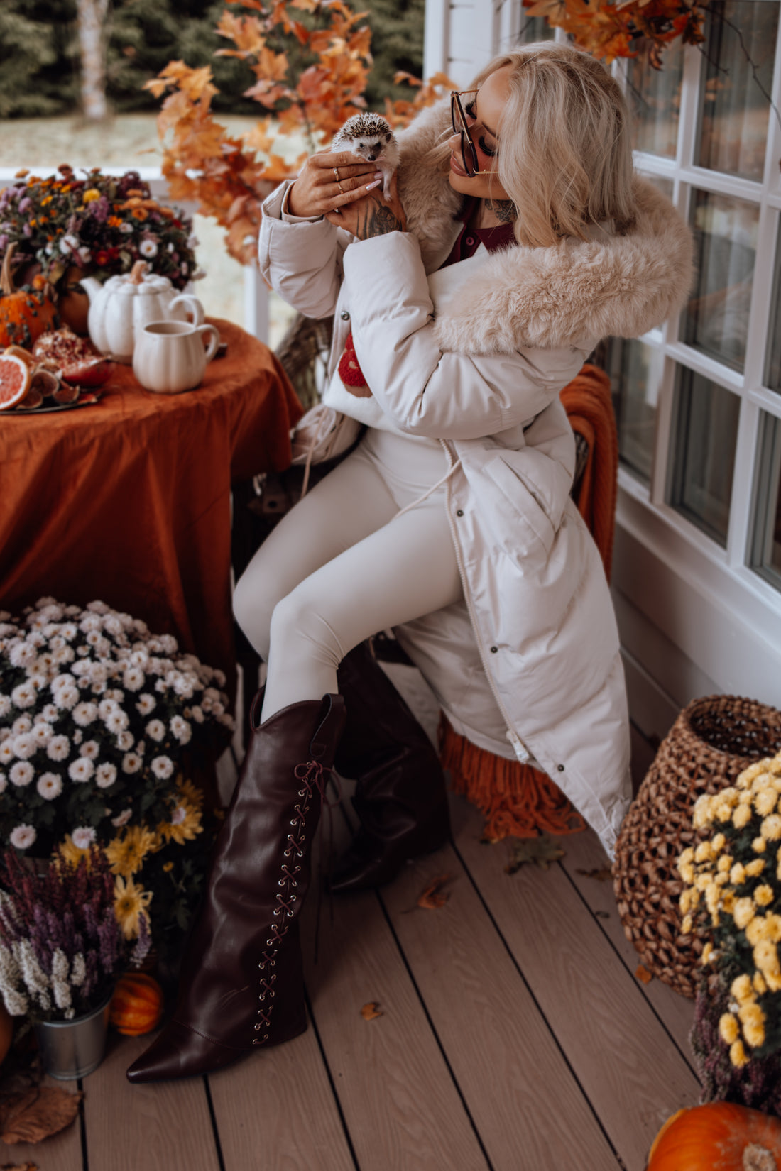 Long jacket "WINTER WEAR FC83" – LIGHT BEIGE