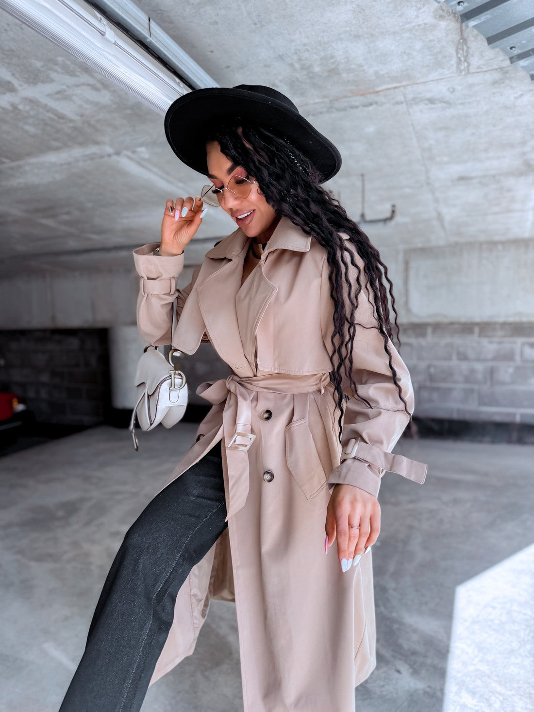 Trench coat "KANEL NA3072" - CARAMEL