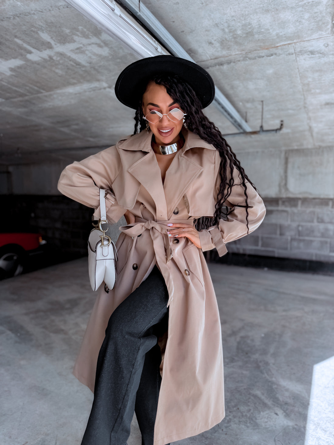Trench coat "KANEL NA3072" - CARAMEL