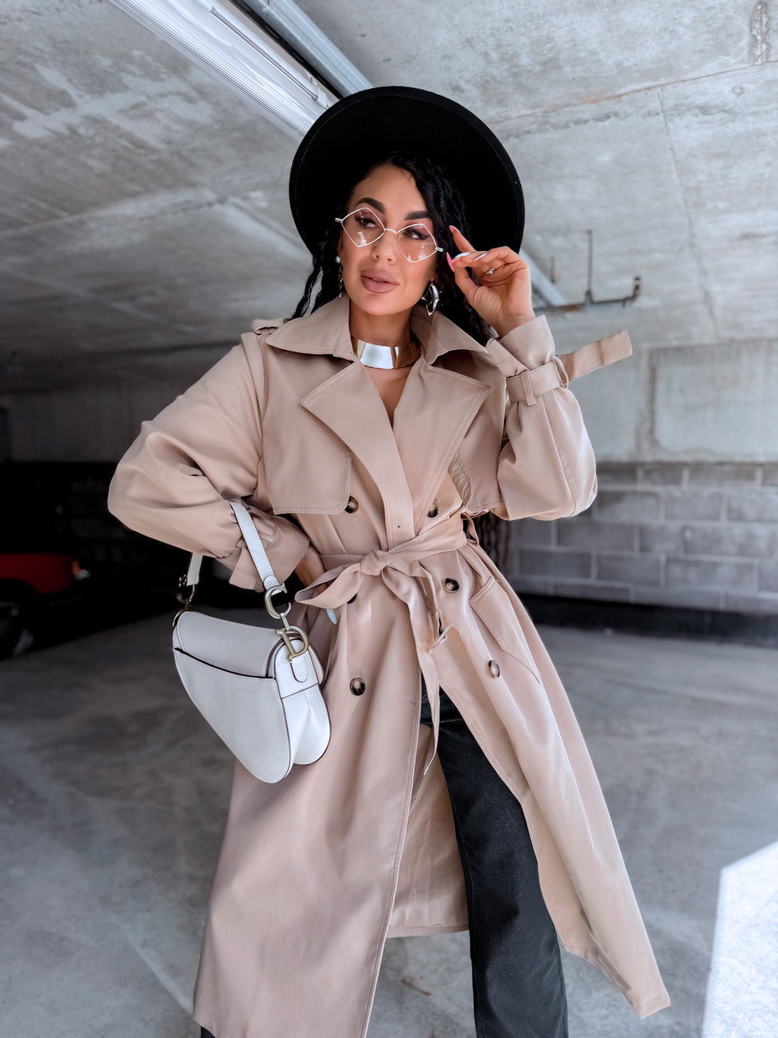 Trench coat "KANEL NA3072" - CARAMEL