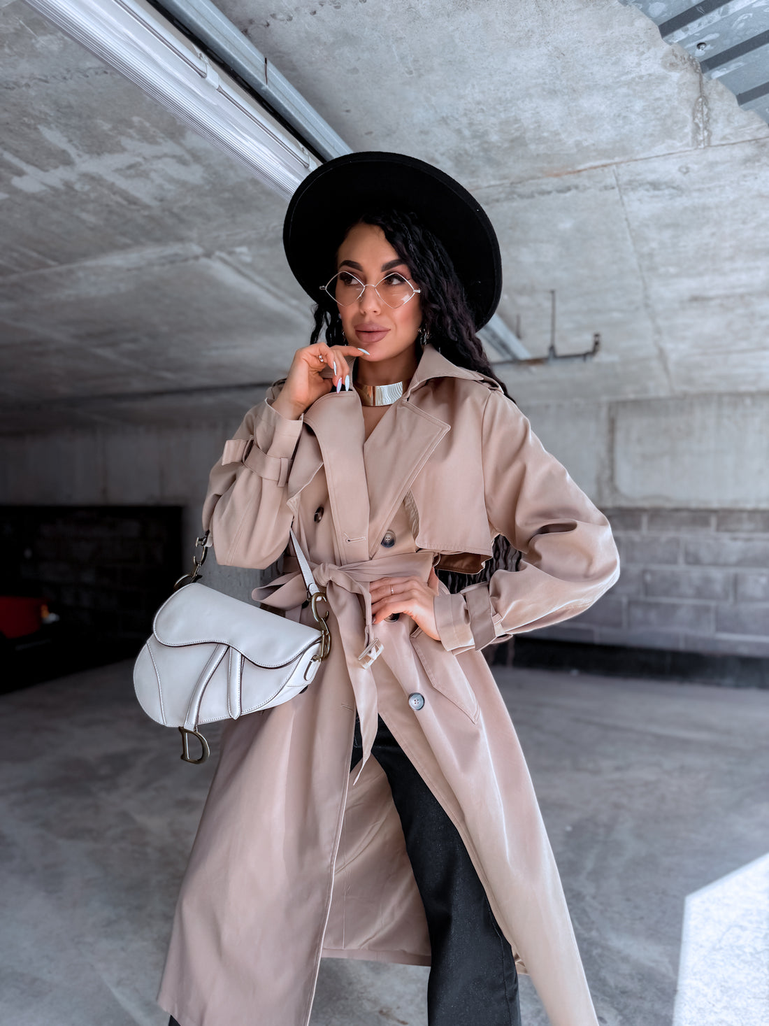 Trench coat "KANEL NA3072" - CARAMEL