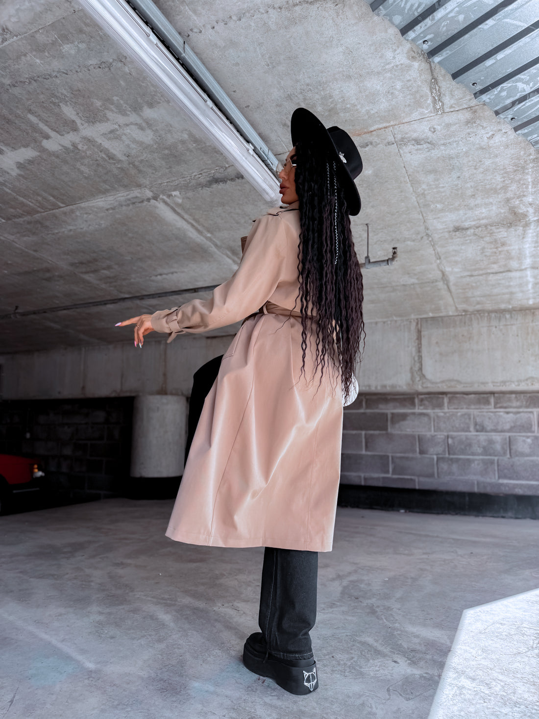 Trench coat "KANEL NA3072" - CARAMEL