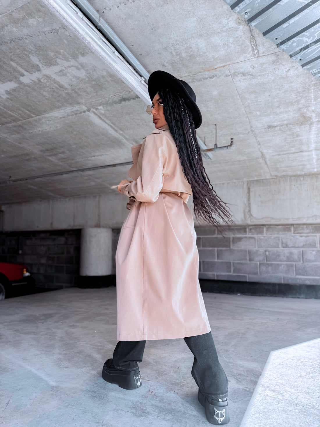 Trench coat "KANEL NA3072" - CARAMEL