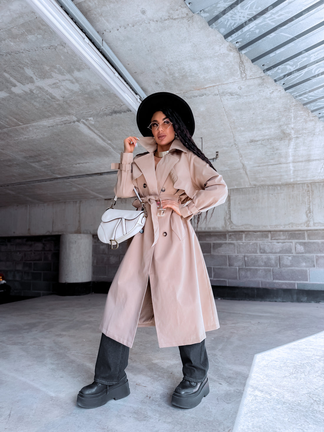 Trench coat "KANEL NA3072" - CARAMEL