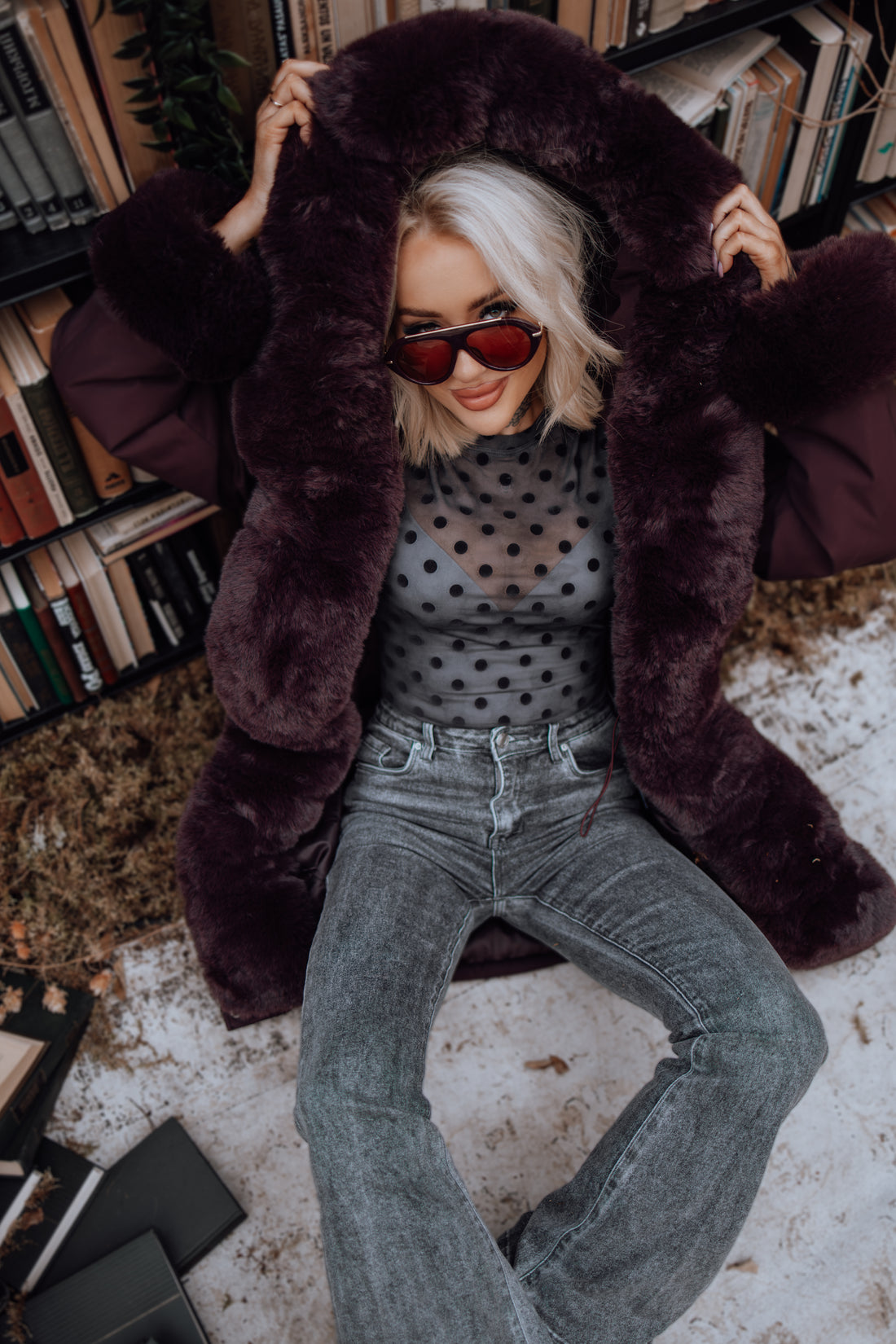 "JANUARY 61007" poolpikk parka - LILLA