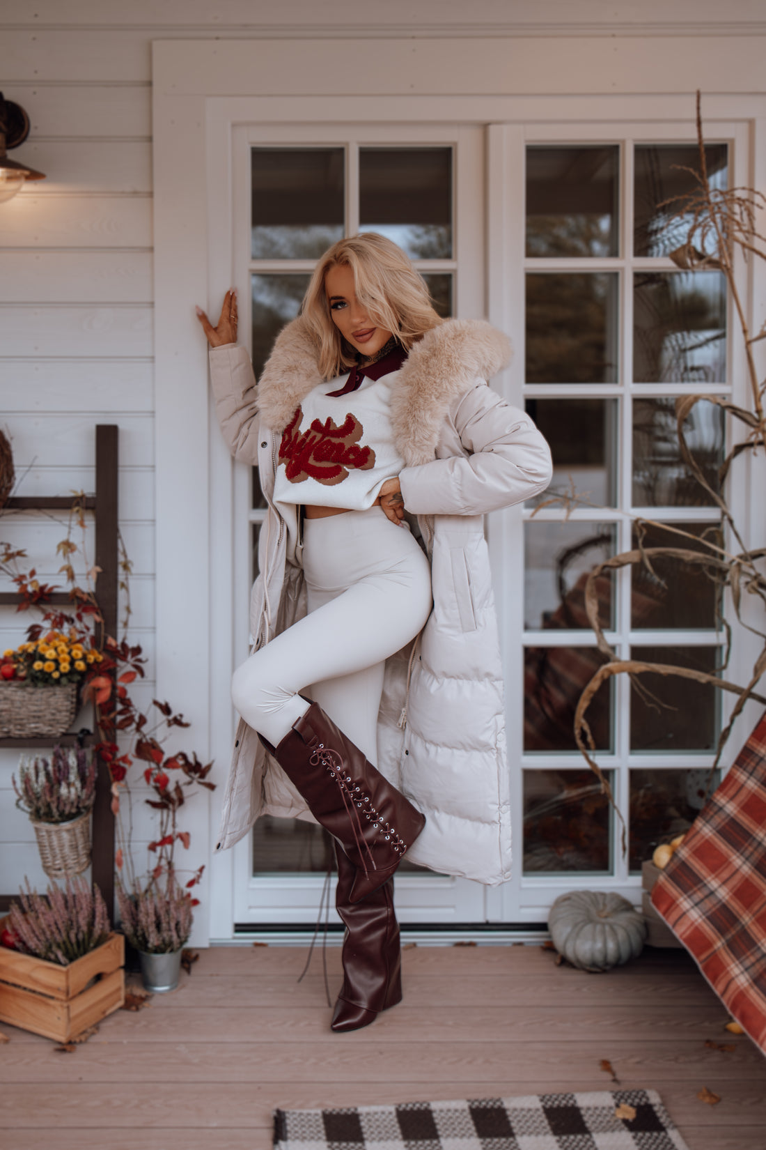 Long jacket "WINTER WEAR FC83" – LIGHT BEIGE