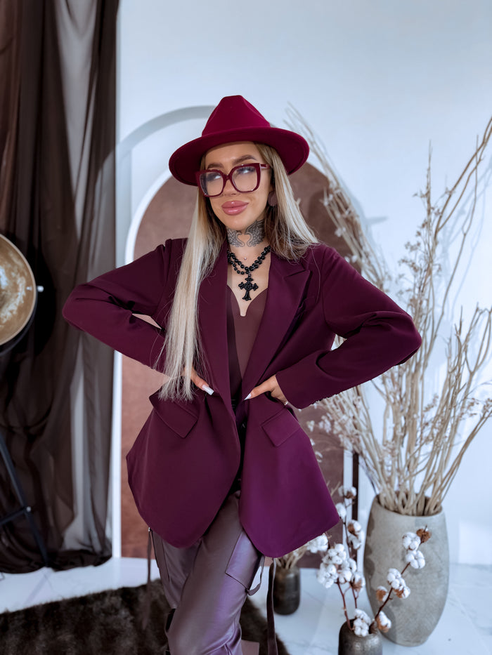 Blazer "BELLA" - EGGPLANT PURPLE 