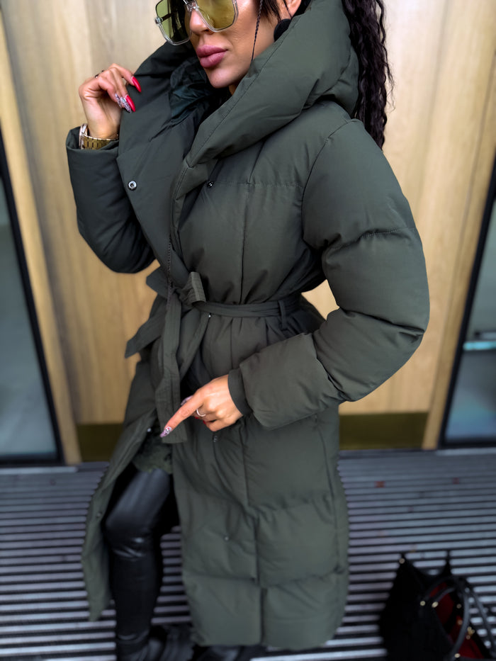 KAKI, long jacket with hood "BEST CHOICE" FC85 PRE-ORDER
