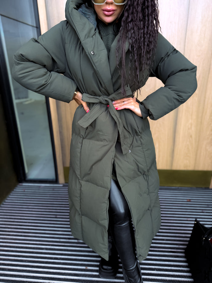 KAKI, long jacket with hood "BEST CHOICE" FC85 PRE-ORDER