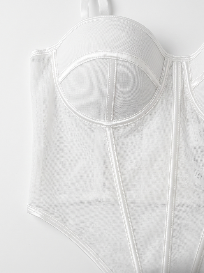 Corset "HOT WHITE" 002-1 - WHITE