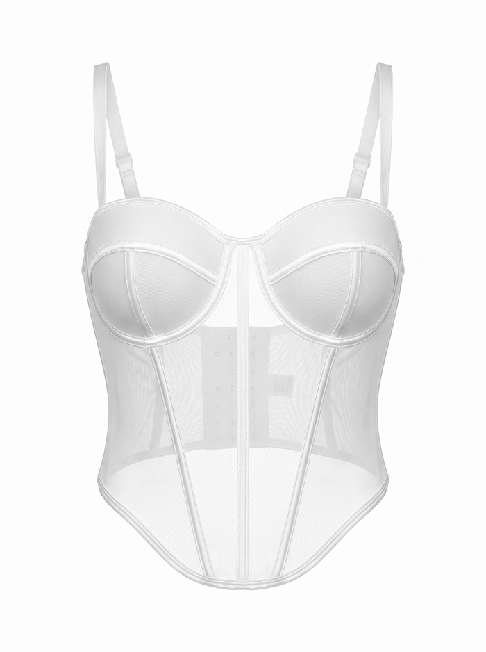 Corset "HOT WHITE" 002-1 - WHITE