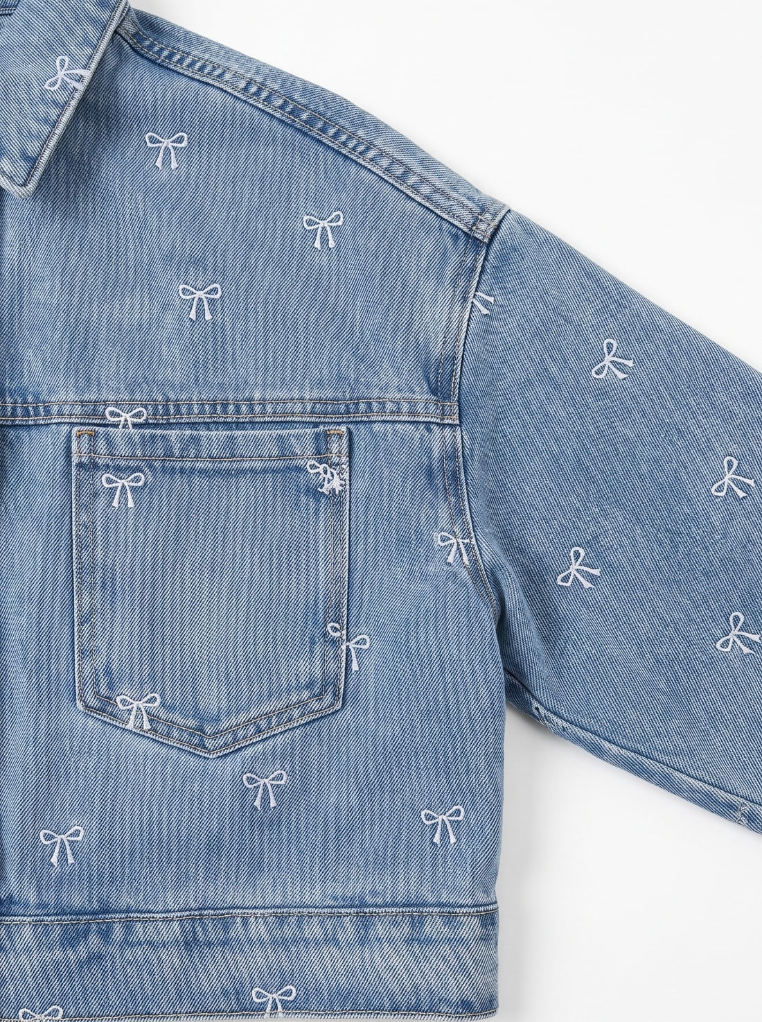 Crop-teksajakk "DENIM DOLL" MG896 - SININE