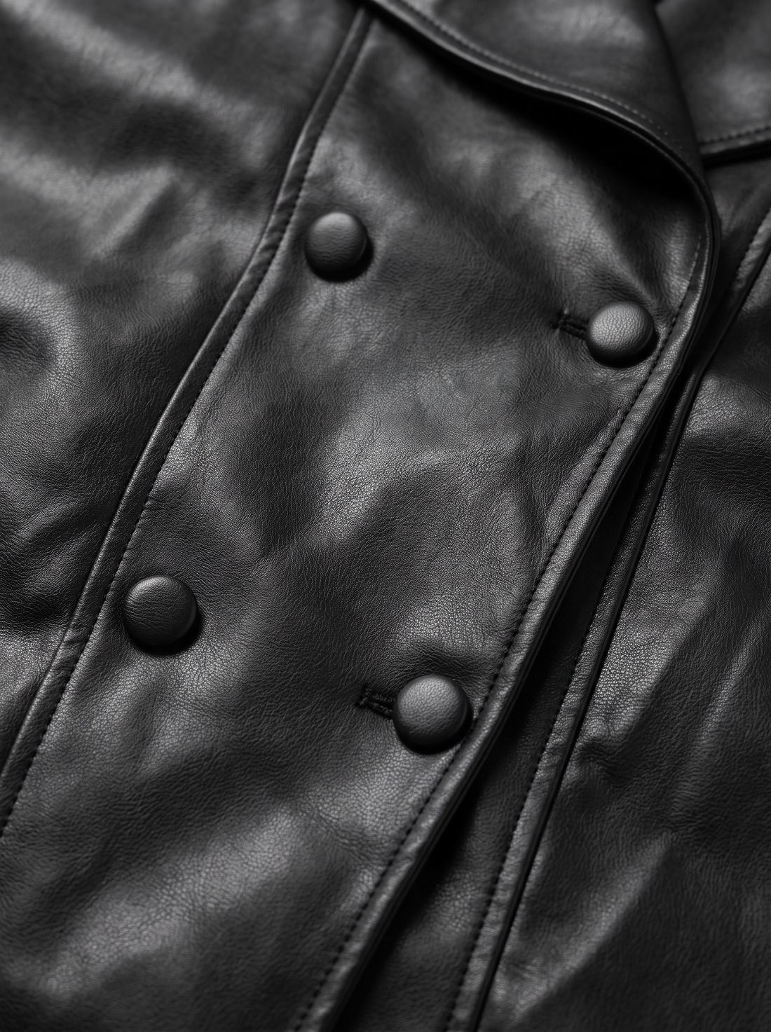 Ādas imitācijas virsjaka "NECTARINE 202333" - MELNA