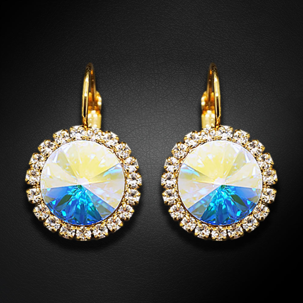 Auskari "Klaris (Aurore Boreale)" ar Swarovski™ kristāliem ELYNDI